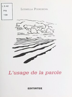 cover image of L'Usage de la parole